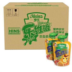 亨氏乐维滋果汁泥－苹果香橙 120G*24支/箱