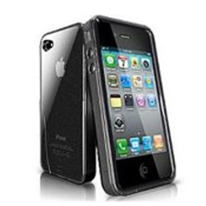 【当当销售配送】ISkin solo for iphone4 抗菌TPU保护套(清水黑 为iphone4量身打造）