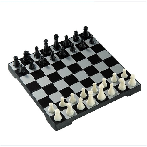 ub友邦儿童培训专业小号金银黑白棋子国际象棋磁性折叠圆角款益智