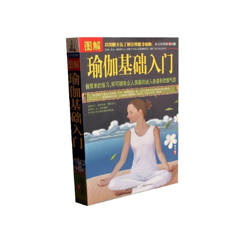 【图解瑜伽基础入门 正版 书籍 16开超厚本 新