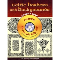 Celtic Borders and Backgrounds CD-ROM and Book凯尔特边境和背景（书和光盘）