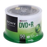��������Ӫ��SONY ���� DVD+R 16X 4.7G ̨�� Ͱװ50Ƭ ��¼��