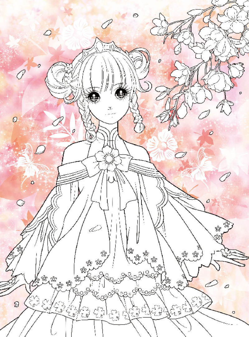 童书 幼儿启蒙 美术/书法 小公主玩美涂画(第二辑):百花仙子  本套图