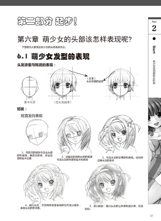 萌少女素描技法篇