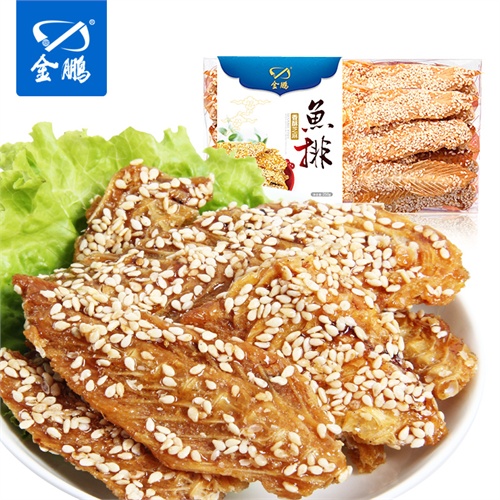 【金鵬】精裝即食魚排 芝麻魚250g*2盒 魚乾