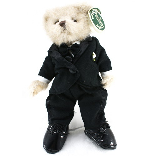 00bearington 贝瑞 黑色西装泰迪熊 男款 8寸 25cm x 6cm 当当网 详情