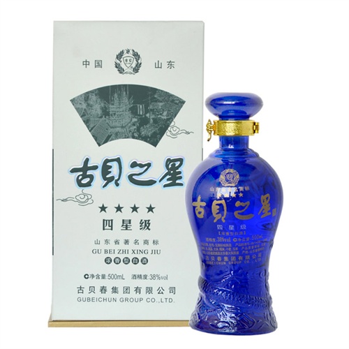 古贝春 古贝之星四星级浓香型白酒38度500ml