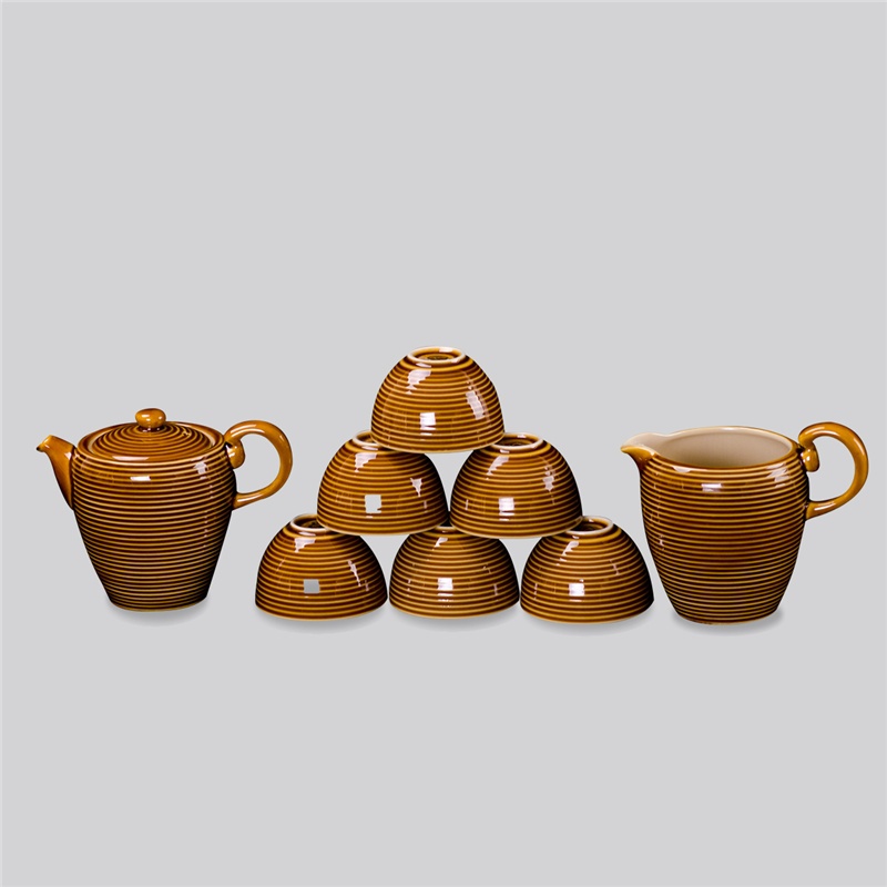 金冠陶瓷 景德镇正宗颜色釉陶瓷茶具飞影8头颜色釉