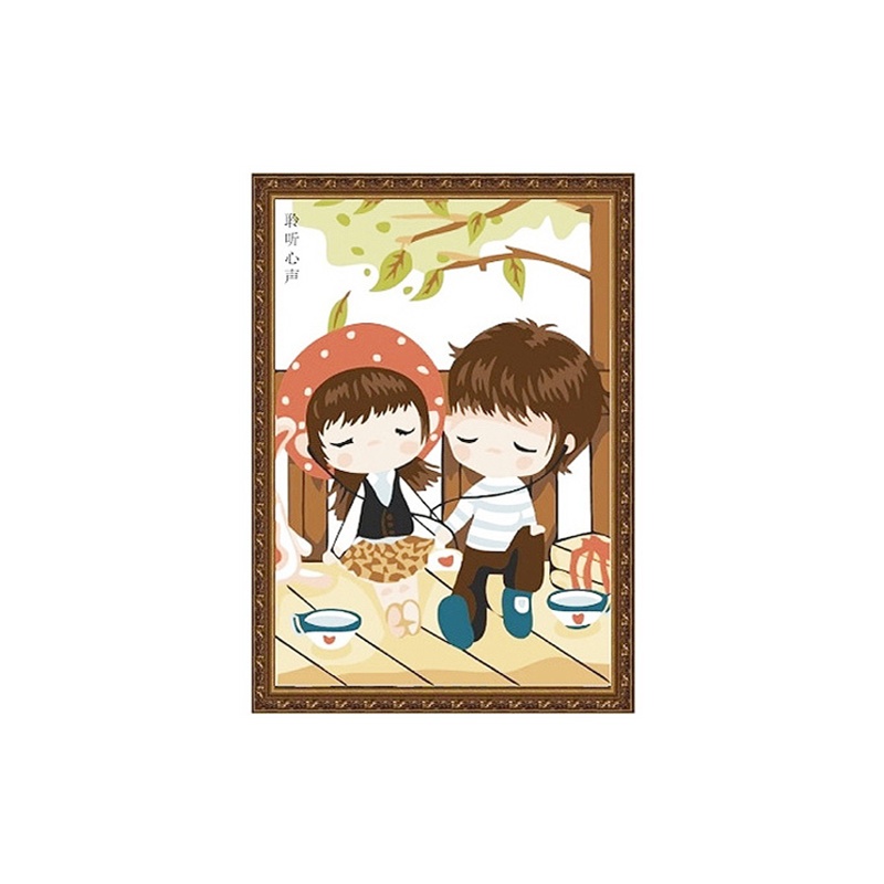 [当当自营]舞动色彩 diy数字油画20*30cm 聆听心声