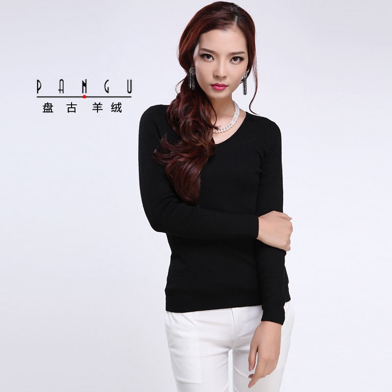 春装上新 盘古羊绒女 羊绒衫女 女士羊绒衫 内蒙古著名品牌厂家直销