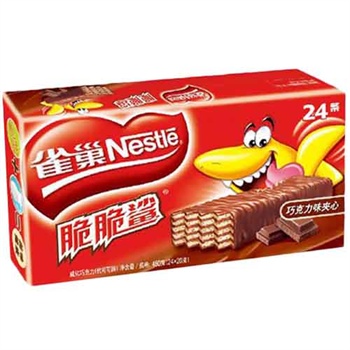Nestle 雀巢 巧克力味夹心威化（24条*20克） 