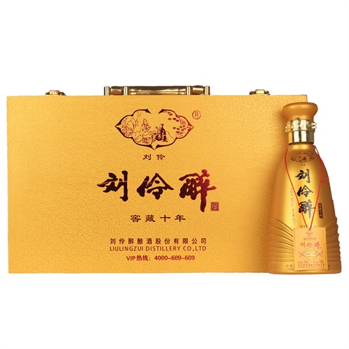 中酒網 伶醉酒 38度劉伶醉十年窖藏(禮盒裝) 500ml 濃香型白酒